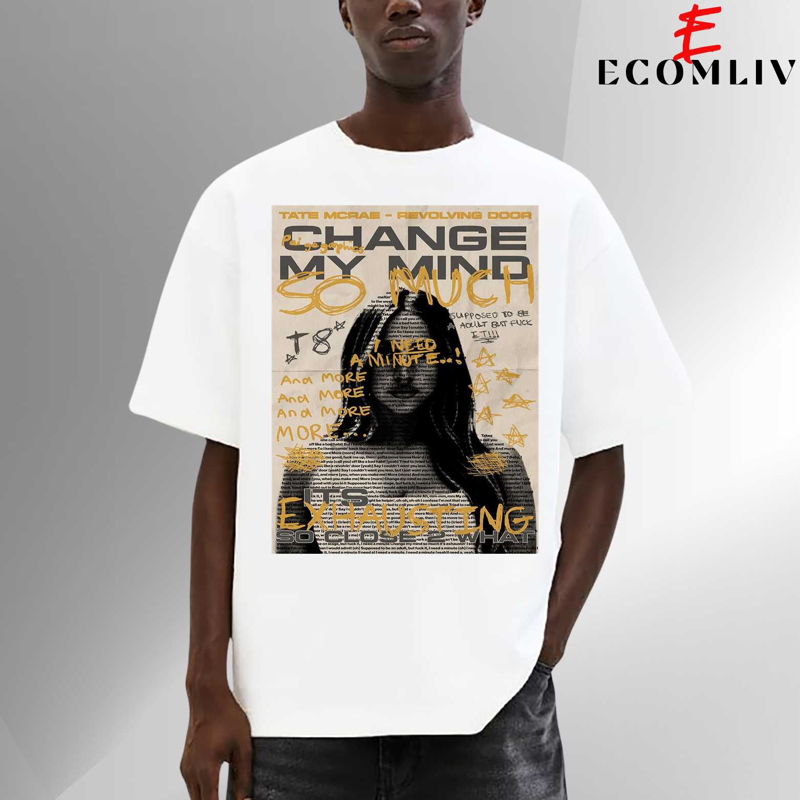 Tate Mcrae Graphic Tee, Its Exhausting Revolving Door Shirt
